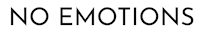 The No Emotions logo