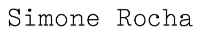 The Simone Rocha logo